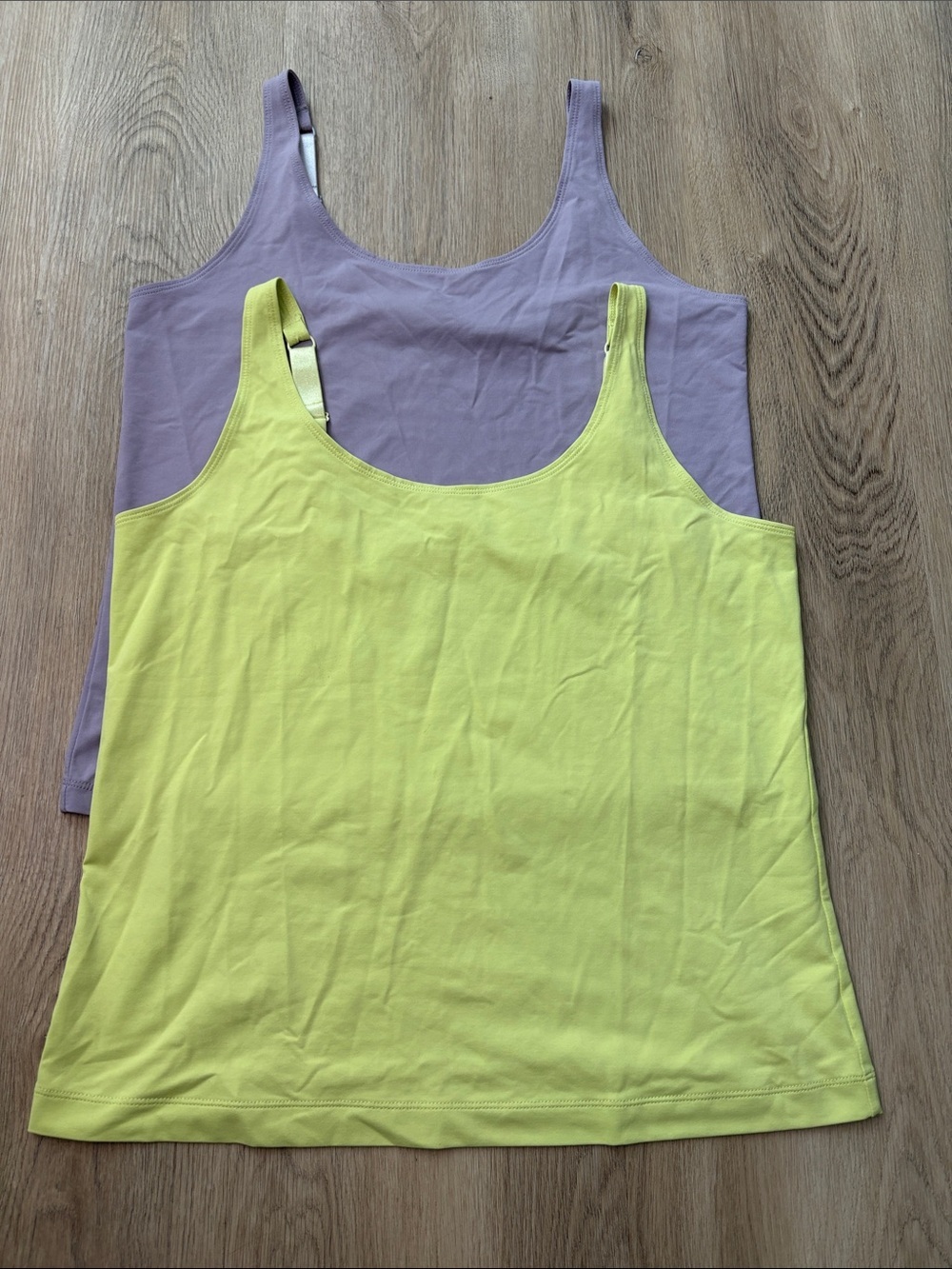Chico’s Microfiber Tank Tops Set of 2 (Lilac & Lime) bundle lot essential size 2